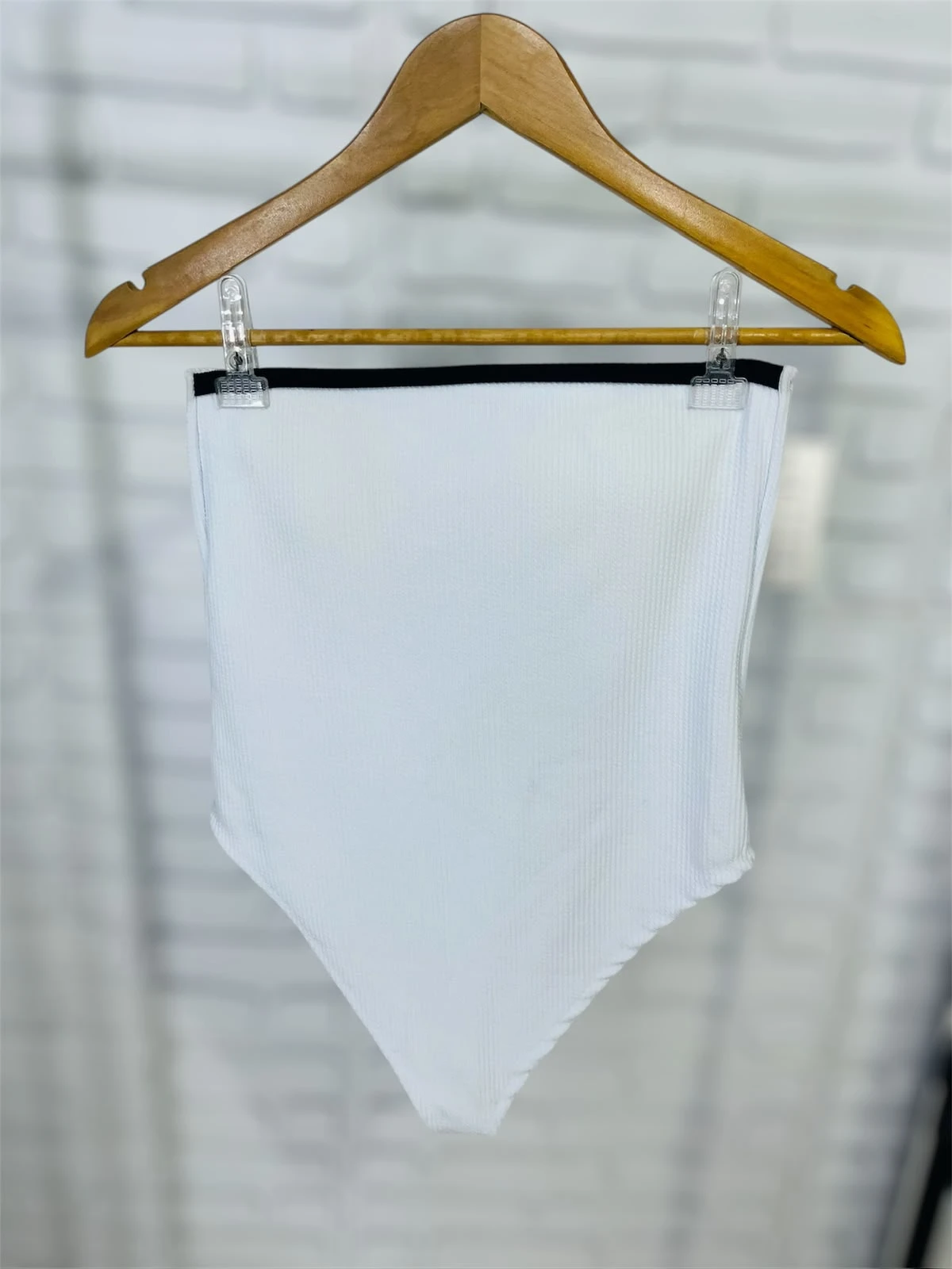 Body Canelado Branco